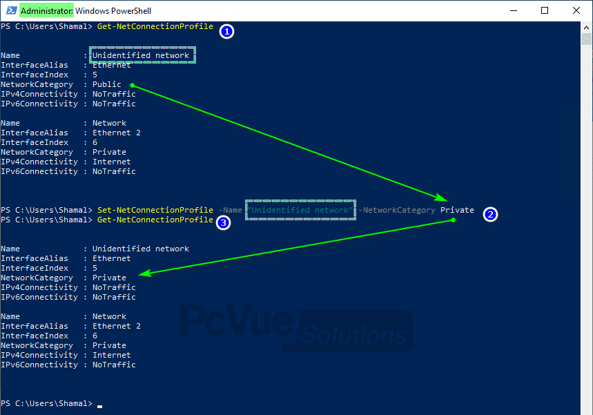 Set NetConnectionProfile