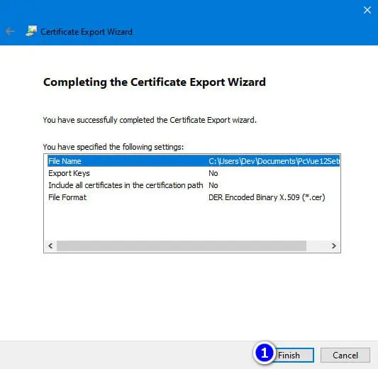 PcVue 12 Setup Digital Signature 4