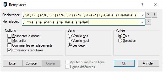 PSPad regular expressions