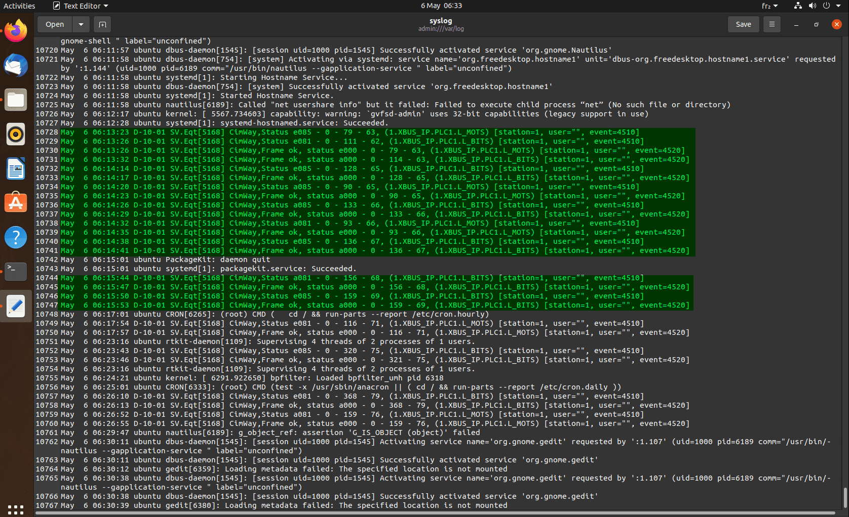 syslog sample log file