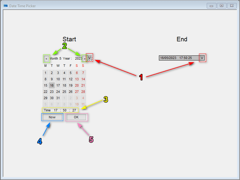 DateTimePicker mimic