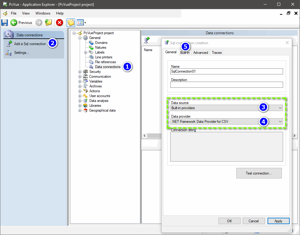 CSV configuration general