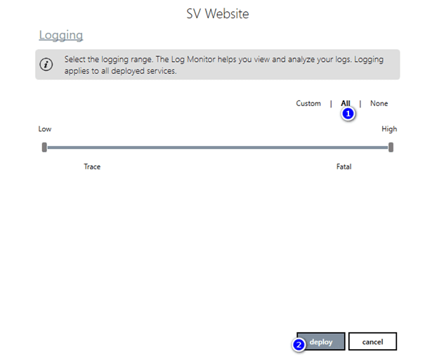 Configure Loggings in WDC