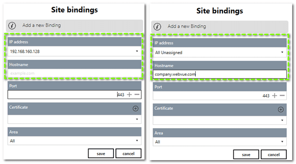 Good site bindings