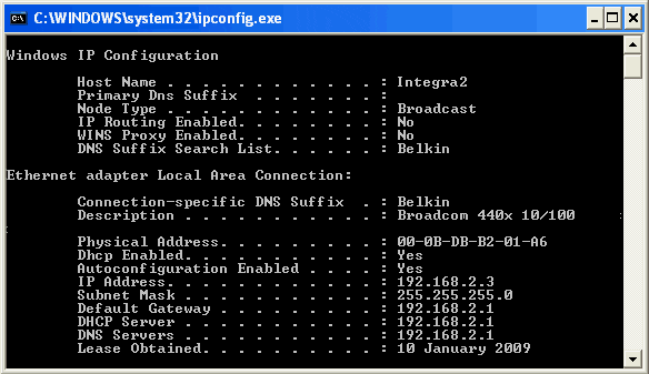 RAS_IpConfig_DOS_window