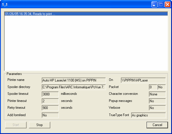 PcVue_Print_Spooler_dialog